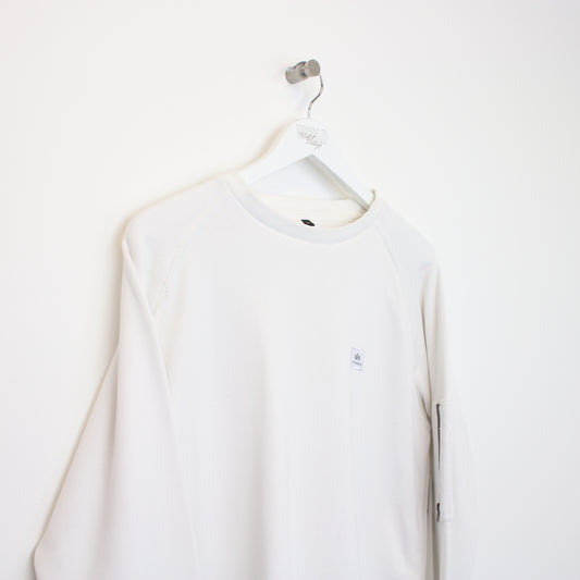 Vintage Alpha Industries sweatshirt in white. Best fits M