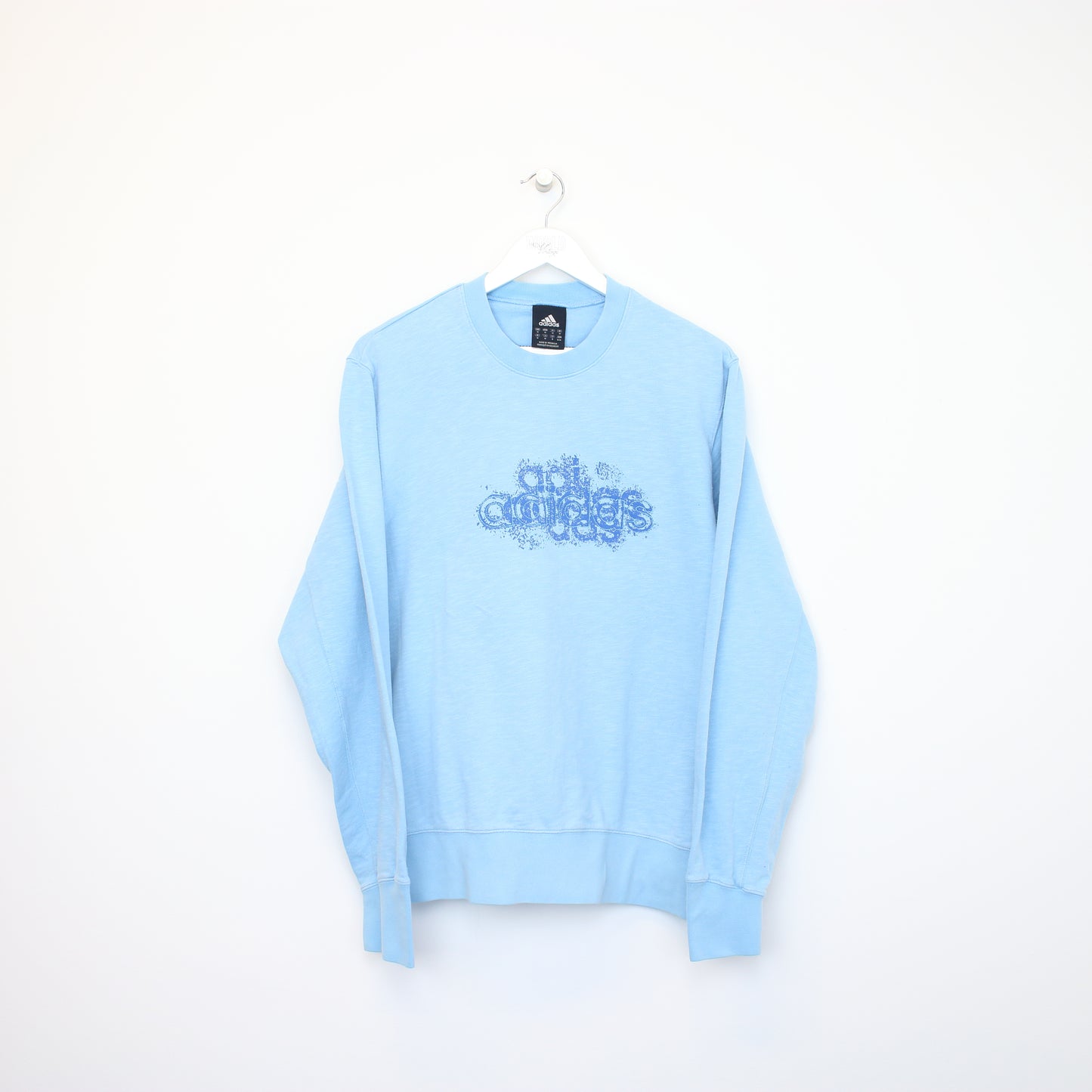 Vintage Adidas sweatshirt in light blue. Best fits M