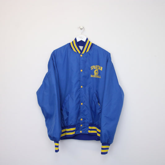 Vintage Holloway varsity jacket in blue. Best fits XL