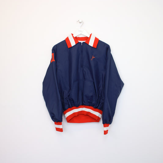 Vintage DeLong Sportwear jacket in navy. Best fits S