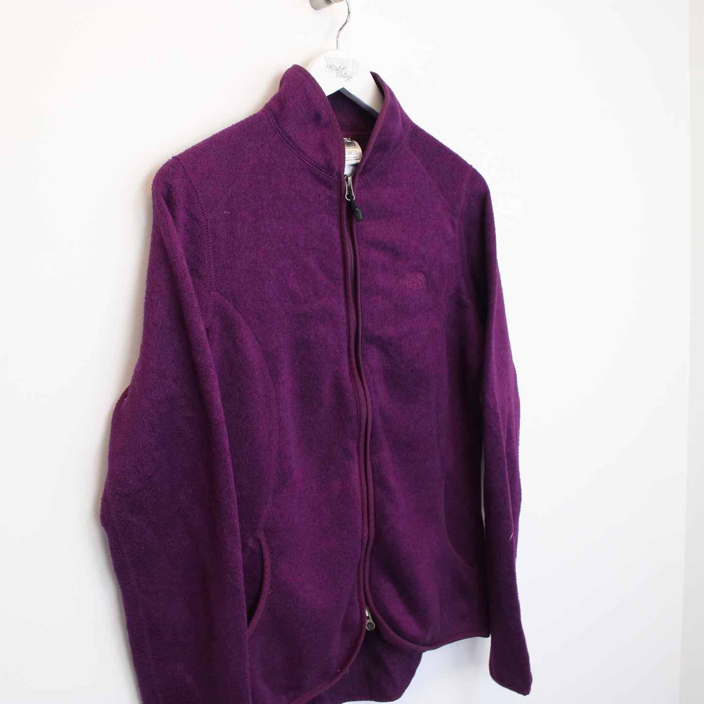 Vintage women's The North Face fleece in burgundy. Best fits L