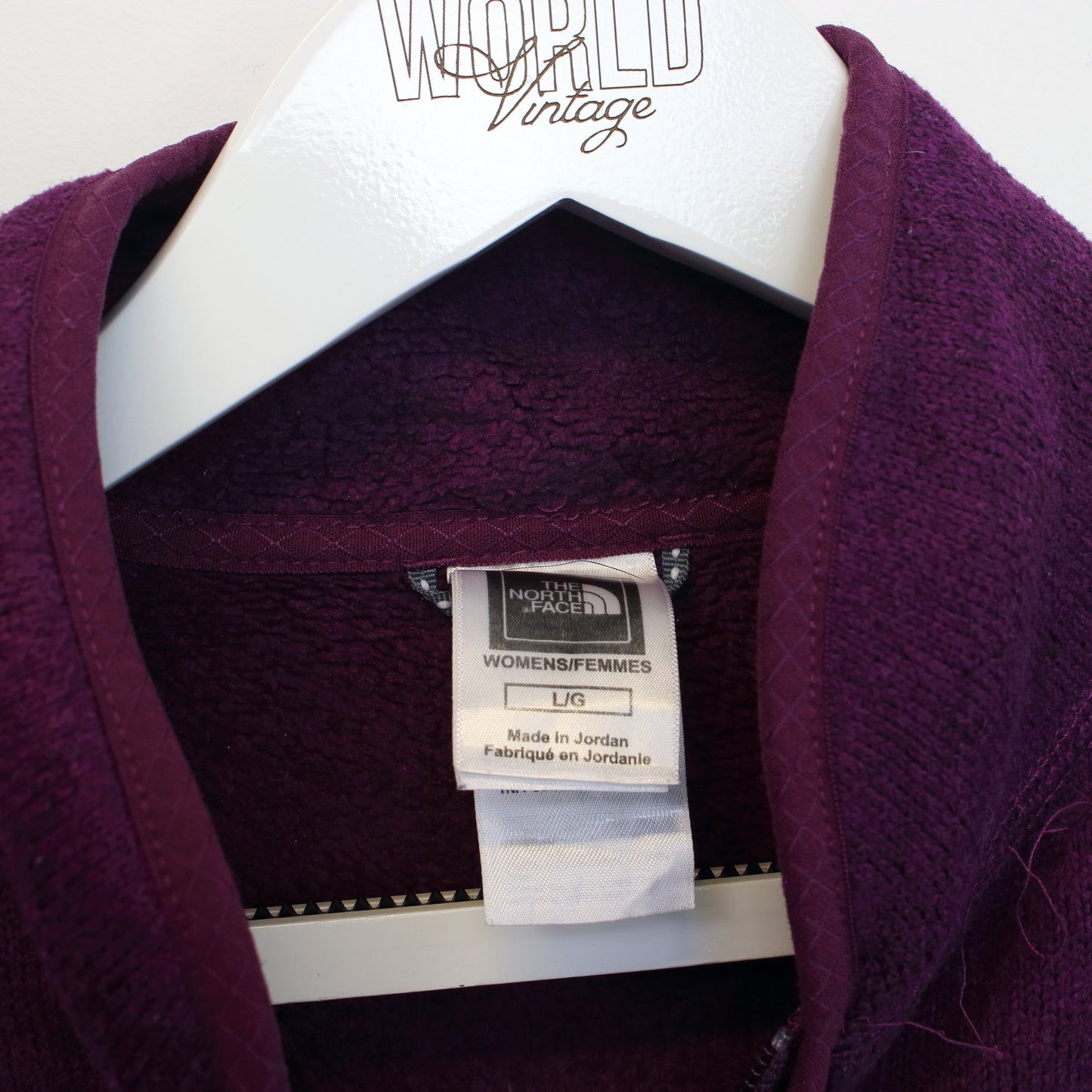 Vintage women's The North Face fleece in burgundy. Best fits L