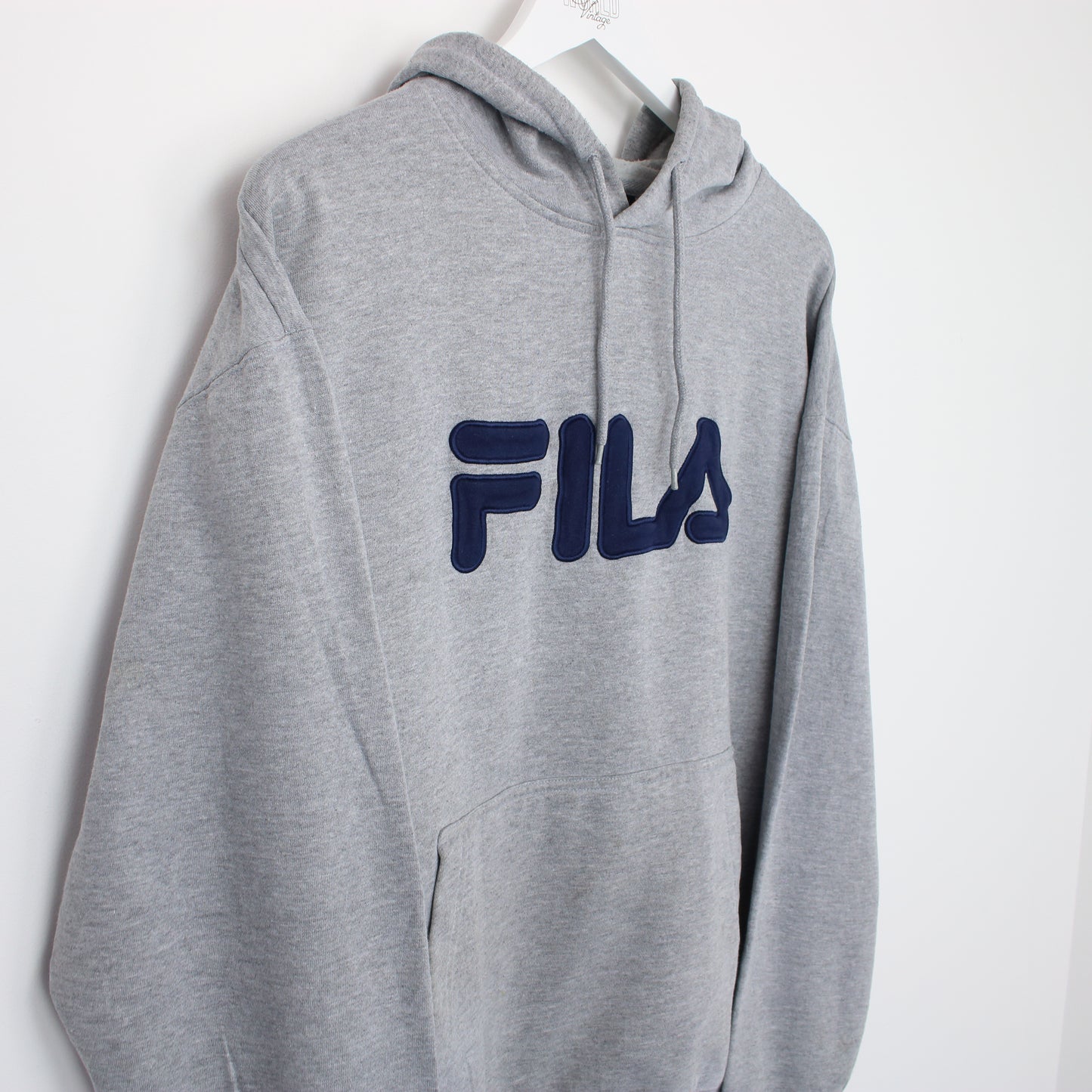 Vintage Fila Hoodie in Grey. Best Fits L