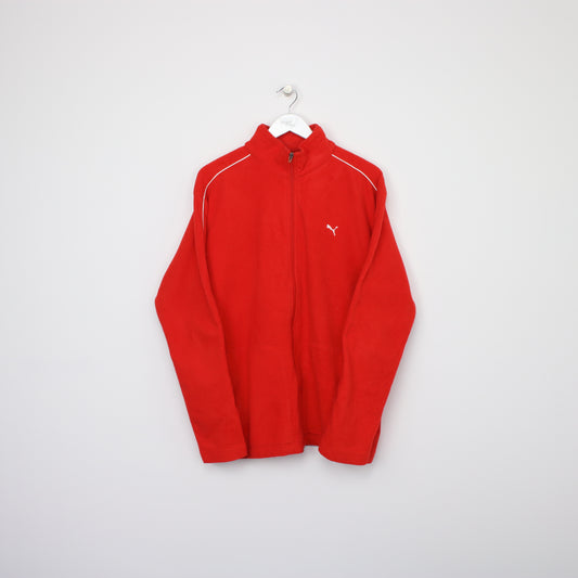 Vintage Puma Fleece in Red. Best Fits XL