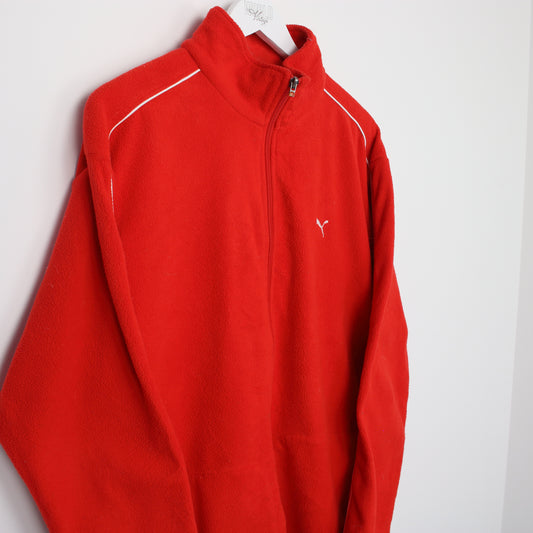 Vintage Puma Fleece in Red. Best Fits XL