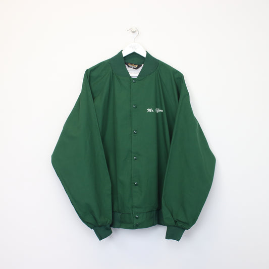 Vintage Auburn Jacket in green. Best fits XXL