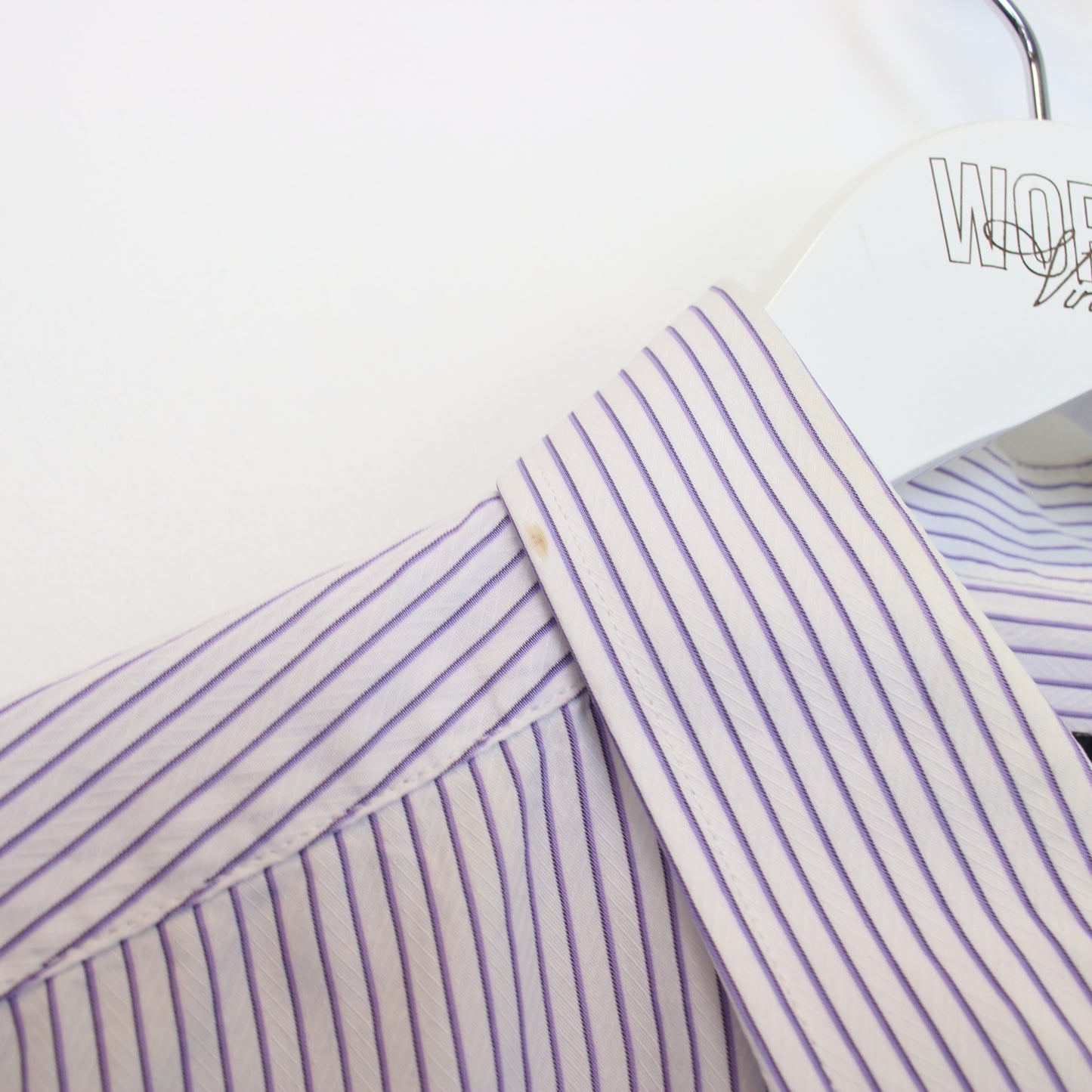 Vintage Playboy striped shirt in purple and white. Best fit M