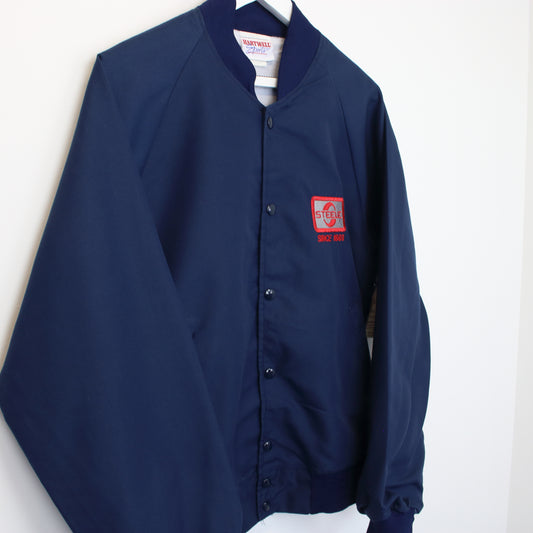 Vintage Hartwell Sports Steele jacket in navy blue. Best fit M