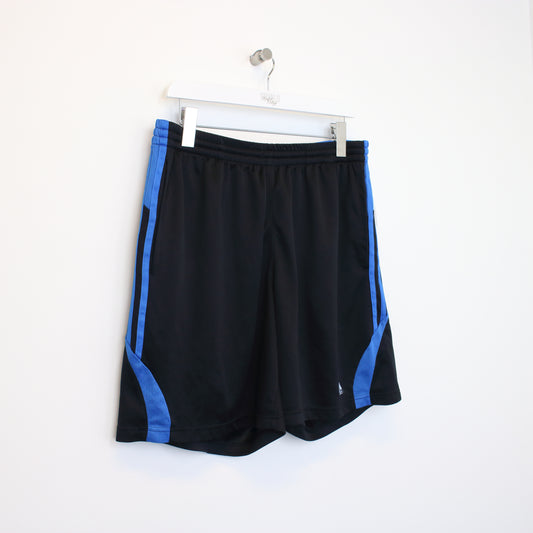Vintage Adidas shorts in black and blue. Best fits L
