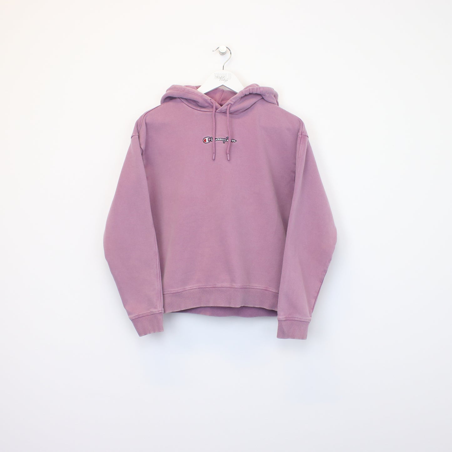 Vintage women's Champion hoodie in purple. Best fits M