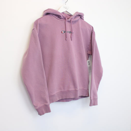 Vintage women's Champion hoodie in purple. Best fits M