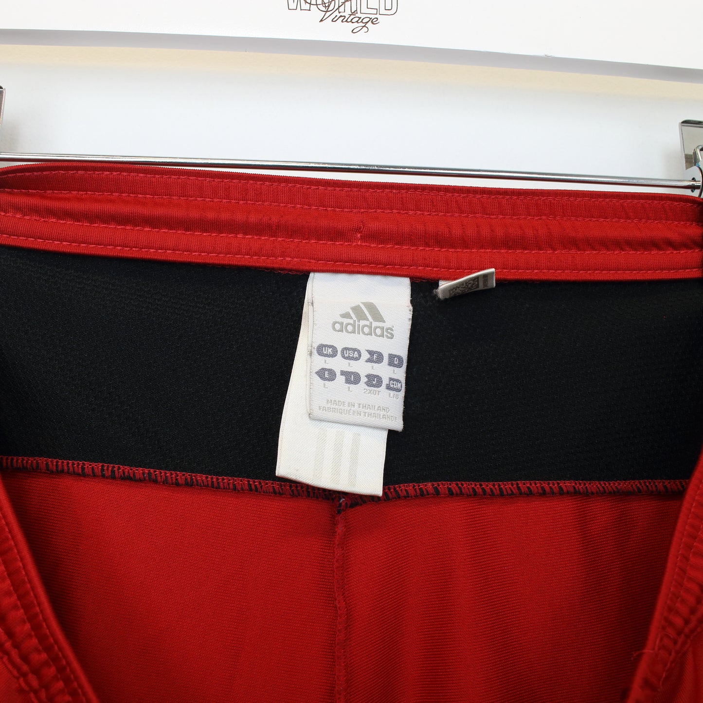 Vintage Adidas shorts in red. Best fits L