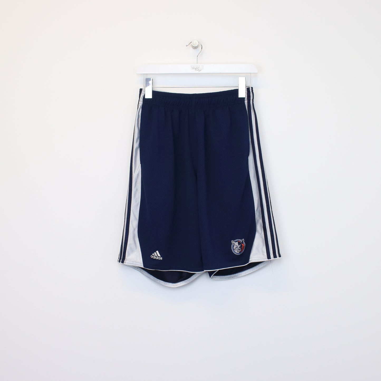 Vintage Adidas shorts in blue and white. Best fits L