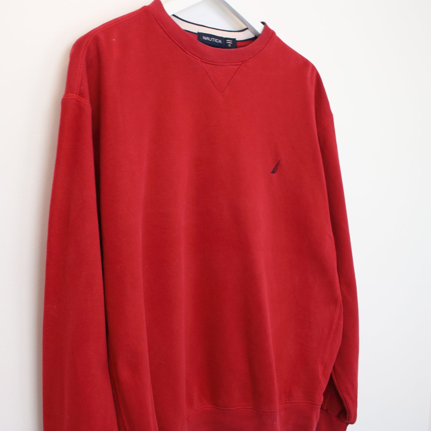 Vintage Nautica sweatshirt in red. Best fits M