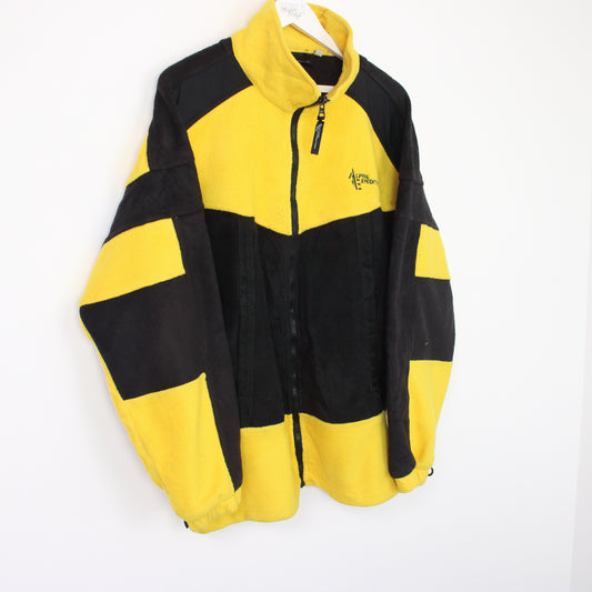 Vintage Alpine Expedition crazy fleece in yellow and black. Best fits XL