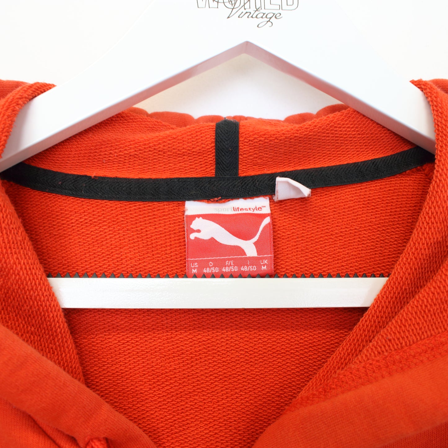 Vintage Puma hoodie in orange. Best fits M