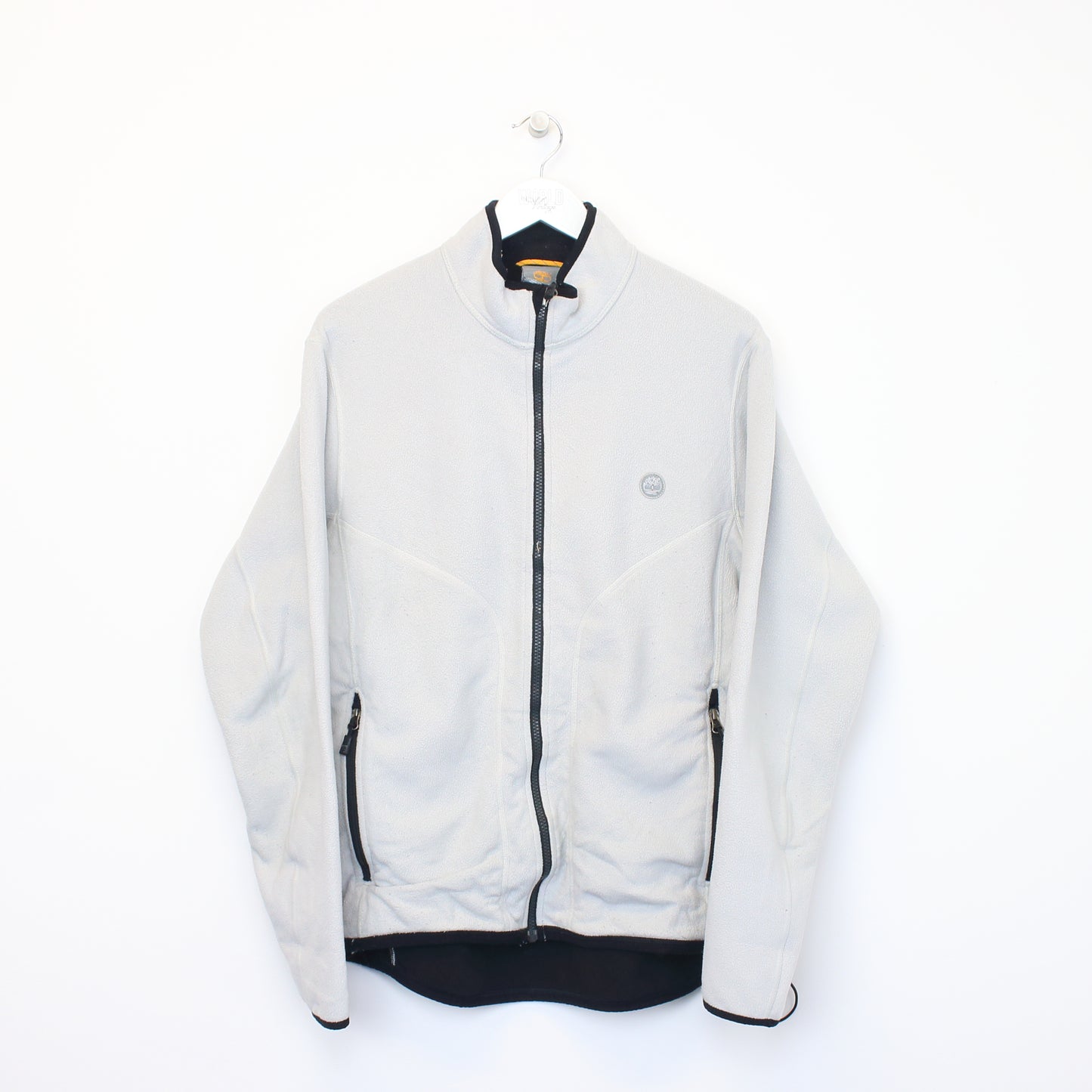 Vintage Timberland fleece in white. Best fits L