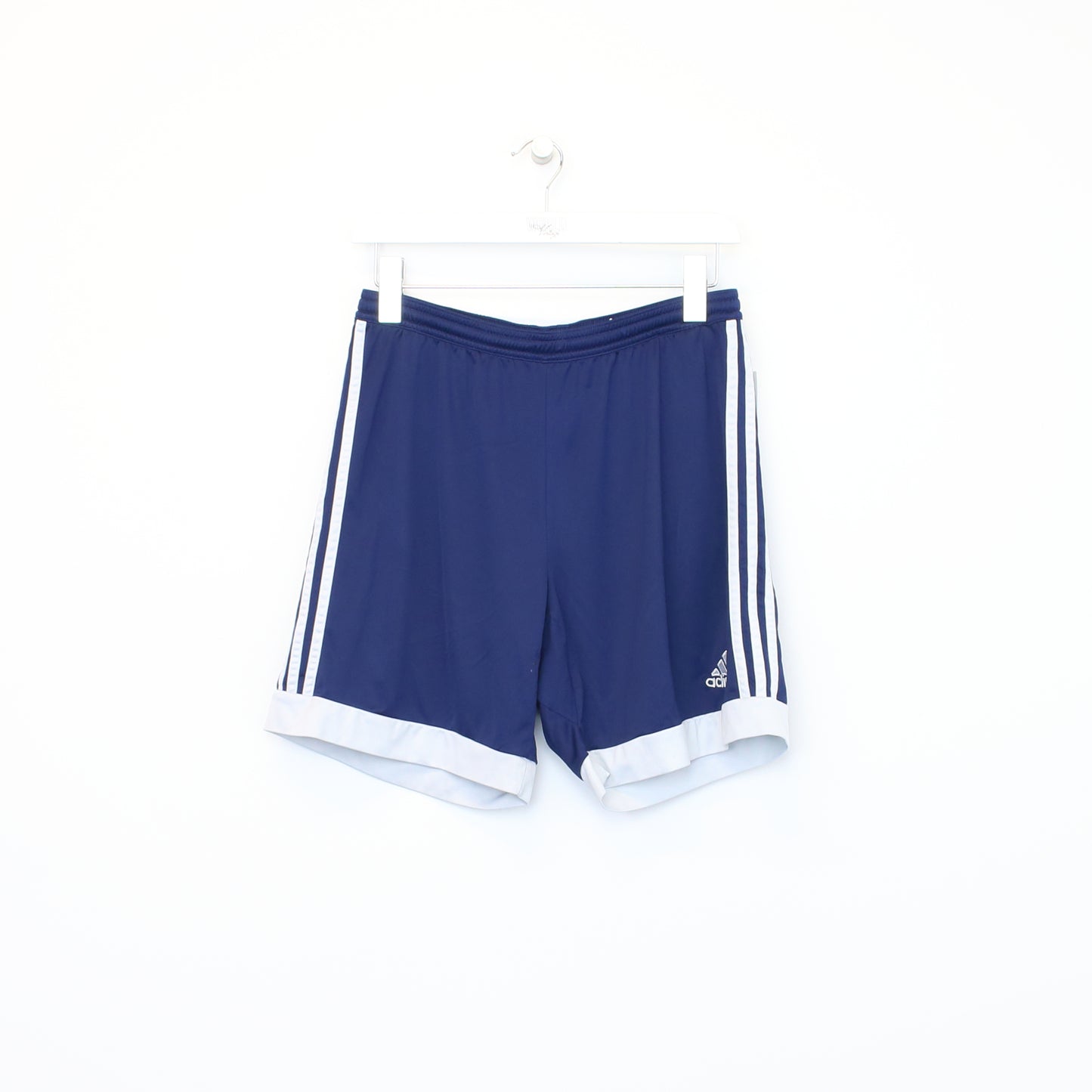 Vintage Adidas shorts in blue and white. Best fits M