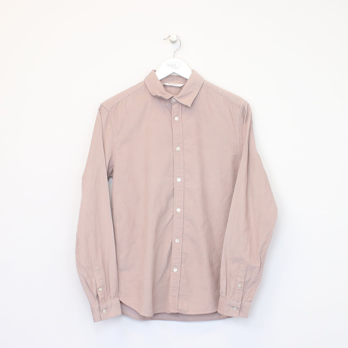 Vintage Jack & Jones chord shirt in pale pink. Best fits S