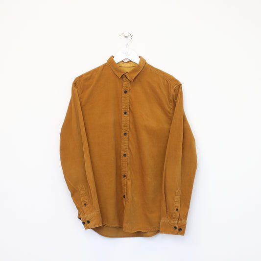 Vintage Meters Bonwe chord shirt in orange/brown. Best fits M