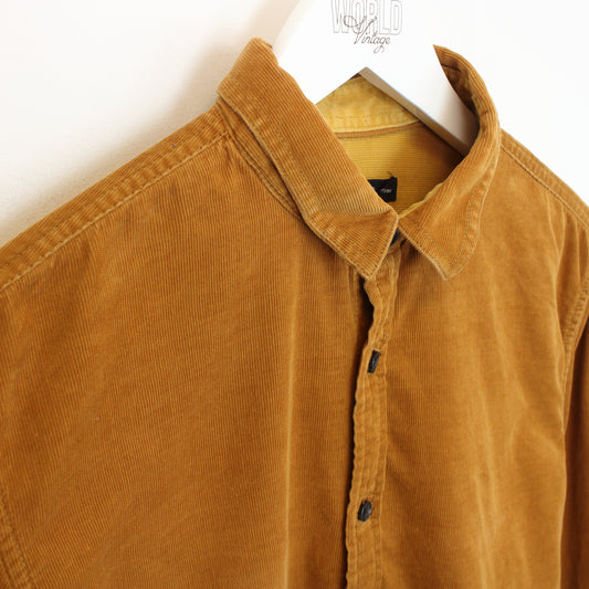 Vintage Meters Bonwe chord shirt in orange/brown. Best fits M