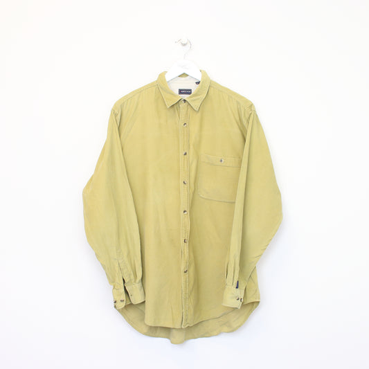 Vintage Ilkocoon chord shirt in yellow. Bets fits L