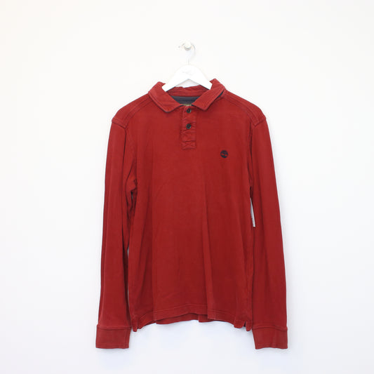 Vintage Timberland sweatshirt in red. Best fits M