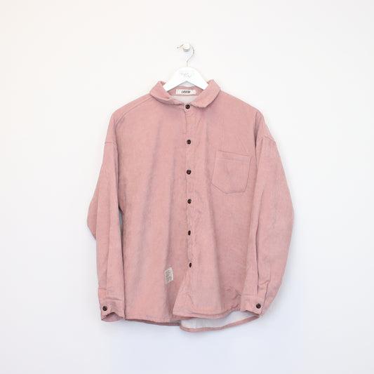 Vintage Fashion chord shirt in pink. Best fits L