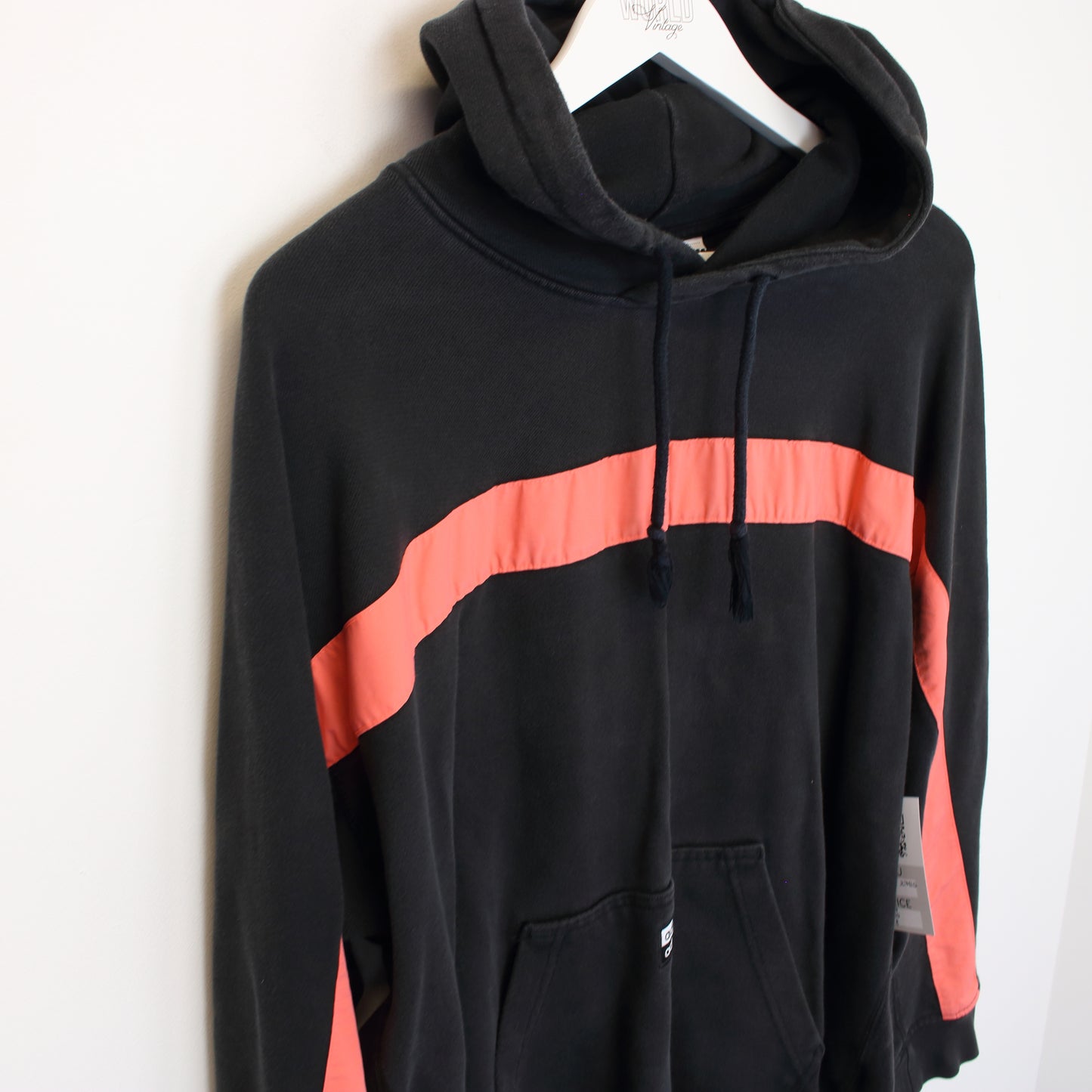 Vintage Adidas hoodie in black and pink. Best fits M