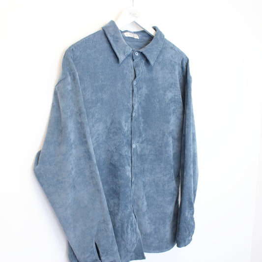 Vintage Chase chord shirt in blue. Best fits M