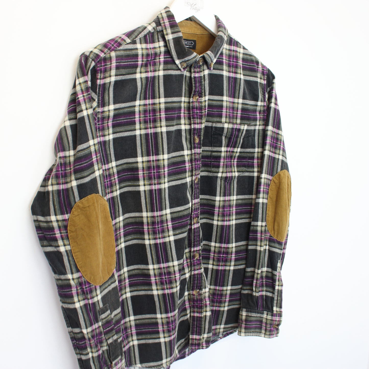 Vintage Jeanswest Chord shirt in purple and black. Best fits S