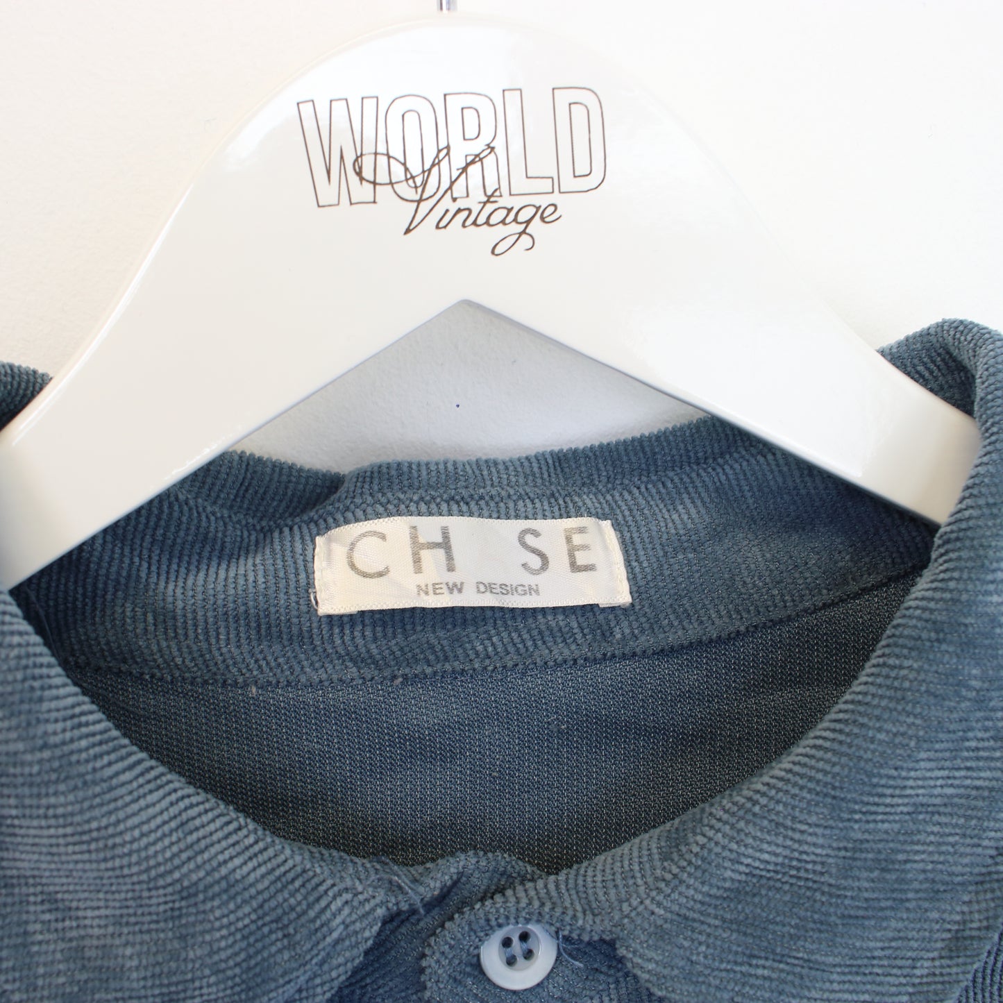 Vintage Chase chord shirt in blue. Best fits M