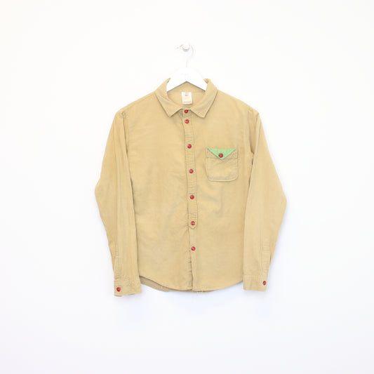 Vintage Royal Tide Products chord shirt in beige. Best fits XS