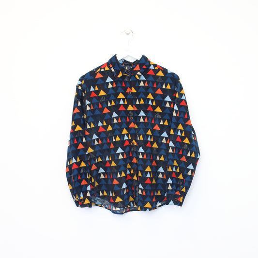 Vintage Chaifu Studio chord shirt in multi colour pattern. Best fits M