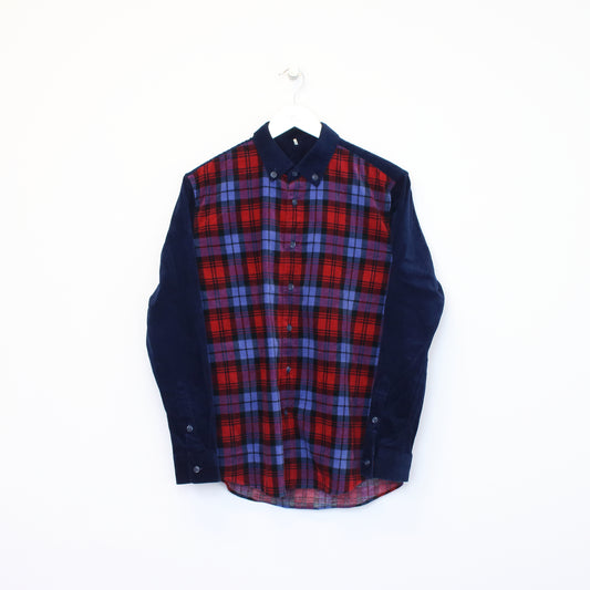 Vintage Unbranded chord shirt in checked blue and red. Best fits M