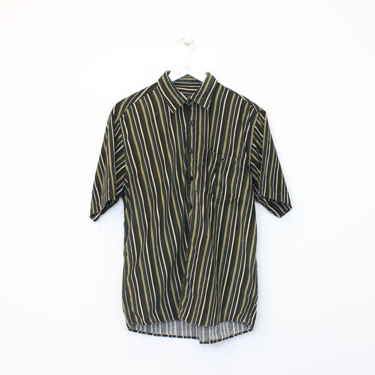 Vintage Cooldear Striped chord shirt in brown. Best fits M