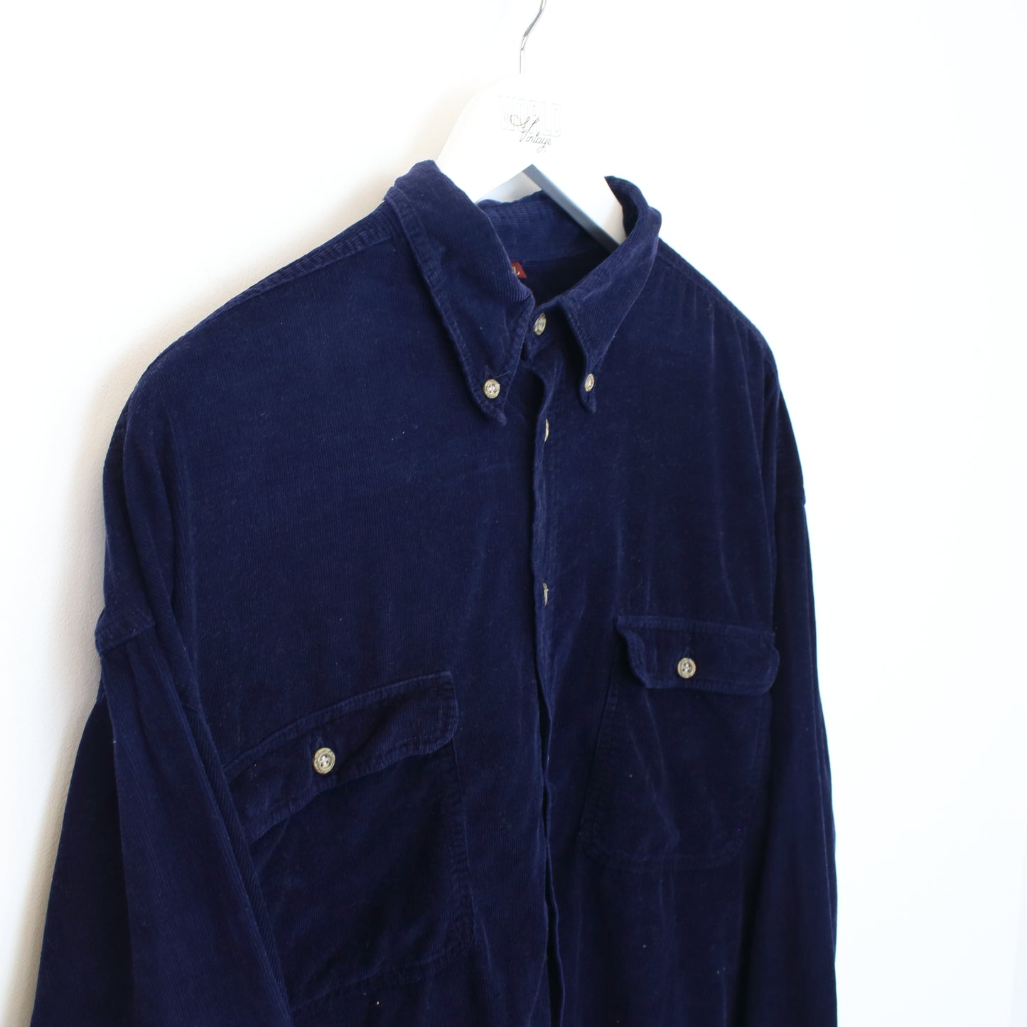 Vintage J&P Brothers chord shirt in blue. Best fits XL