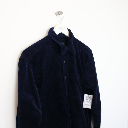 Vintage Corcodile chord shirt in blue. Best fits L