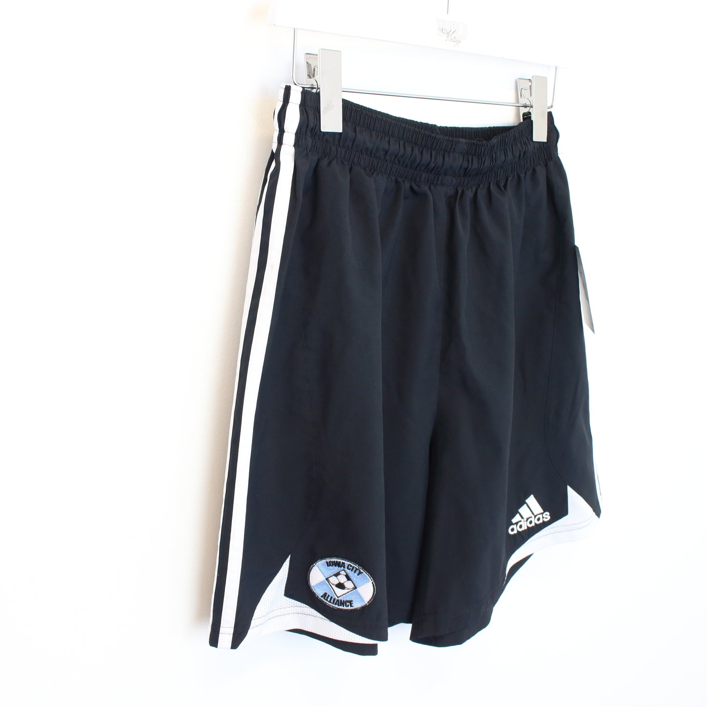 Vintage Adidas shorts in black and white. Best fits S