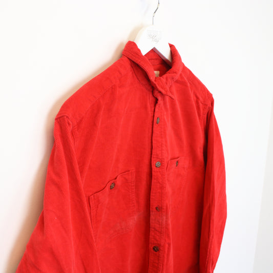 Vintage Benson & Barr chord shirt in red. Best fits M