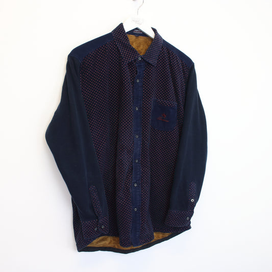 Vintage Unbranded chord shirt in navy blue and pink. Best fits L