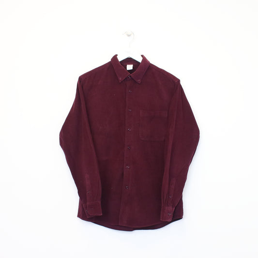 Vintage Unbranded chord shirt in Burgundy. Best fits L