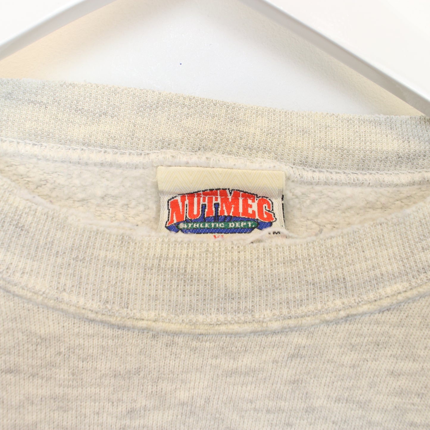 Vintage Nutmeg big logo sweatshirt in grey. best fits XL