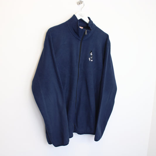 Vintage Uniqlo Disney full zip fleece in navy. Best fits XL