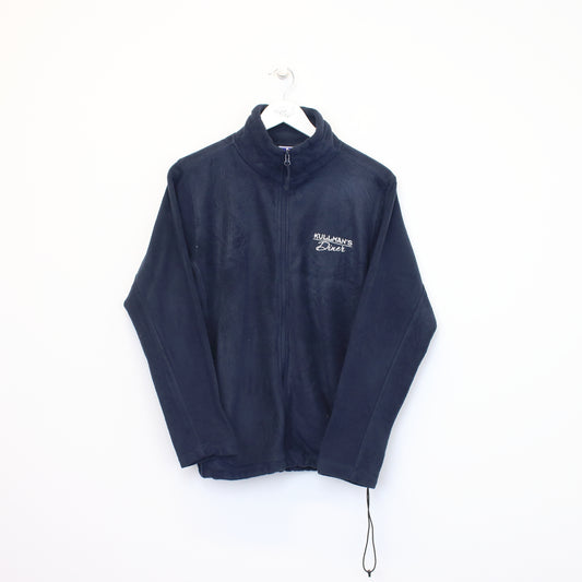 Vintage Russell full zip fleece in navy. Best fits S