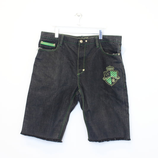 Vintage Coogi shorts in black and green. Best fits 42