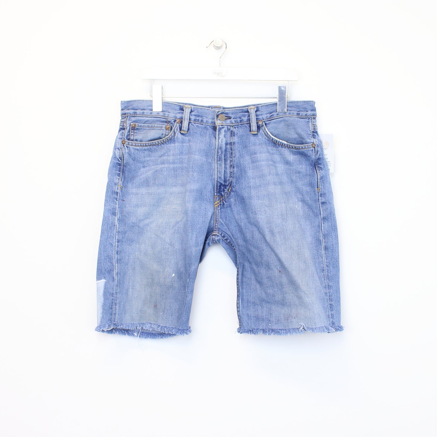 Vintage Ralph Lauren cut off shorts in blue. Best fits 35