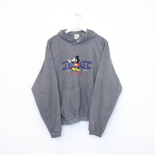 Vintage Disney hooded fleece in grey. Best fits L