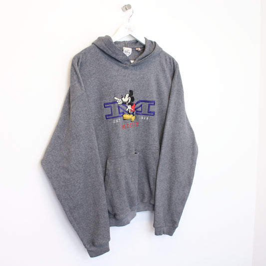 Vintage Disney hooded fleece in grey. Best fits L