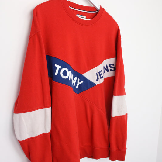 Vintage Tommy Hilfiger sweatshirt in red, white and blue. Best fits M